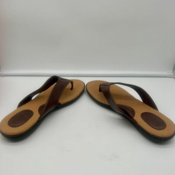 B.O.C. Thong Sandal Flip Flop Women 8 Brown Slip On Cushioned Footbed Walking - Picture 8 of 10